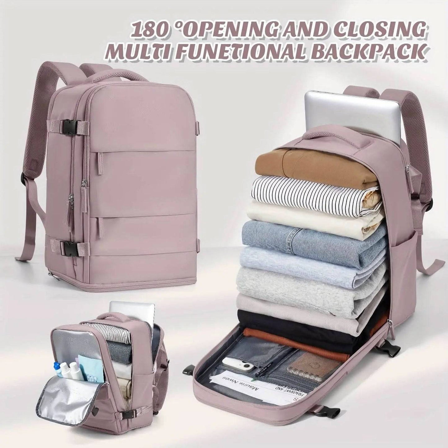 Ryanair Cabin Bags 40x20x25 Underseat Cabin Bag New Easyjet Carry On Travel Backpack Cabin Size Rucksack, Hand Luggage Bag Backpack Casual Daypack School Bag Fit 35.56 cm Laptop - Divine Beauty