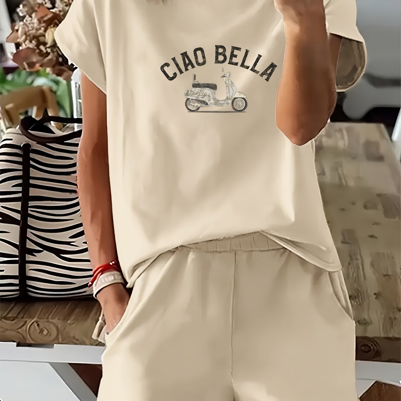 Gwen – Casual tweedelige set met stadsprint