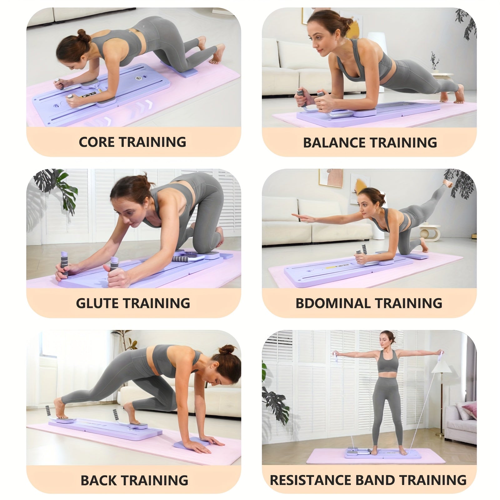 5 In1 Pilates Board Portable