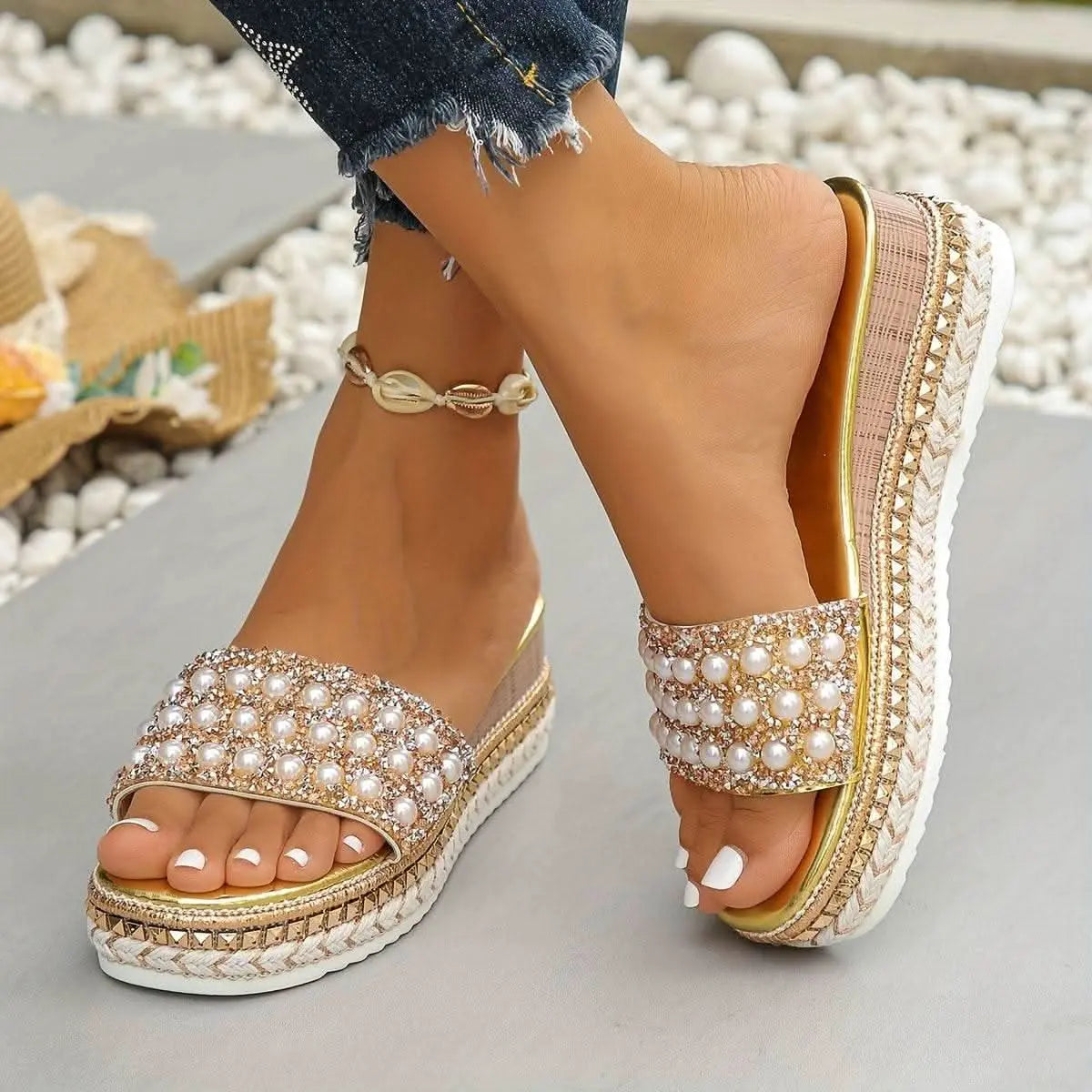 Summer Slip-On Open Toe - Divine Beauty