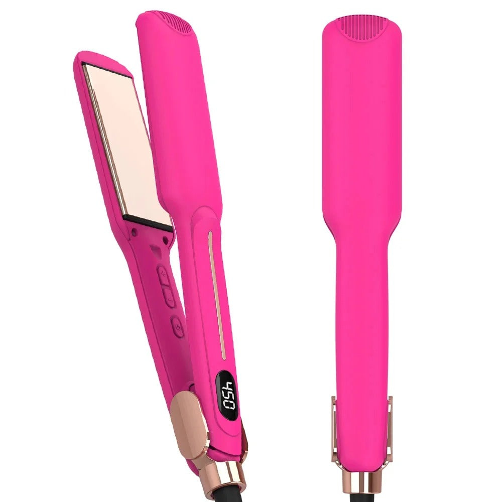 🌸 Professional Pink Infrared Hair Straightener