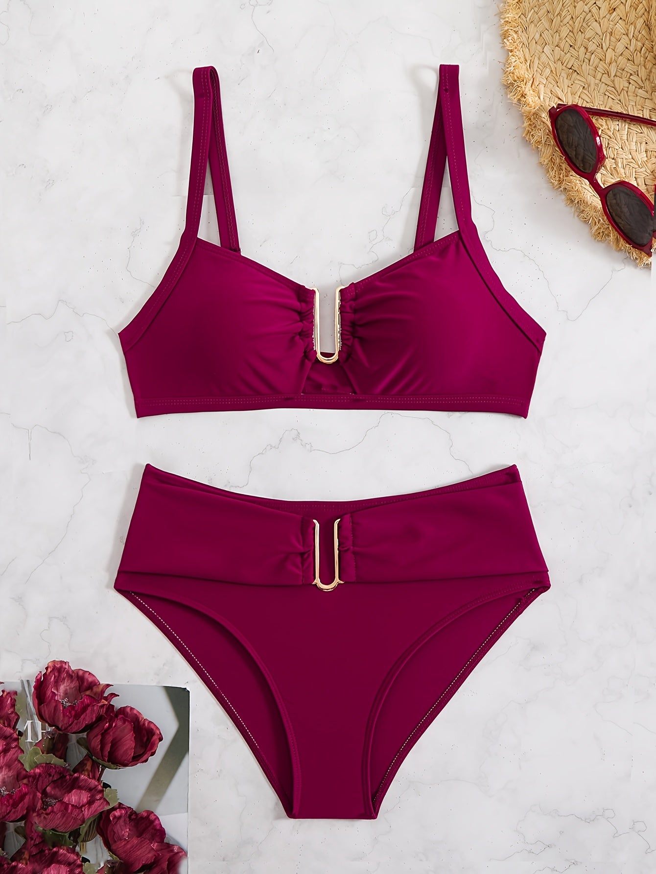 Eos Set – Monochroom strapless bikini