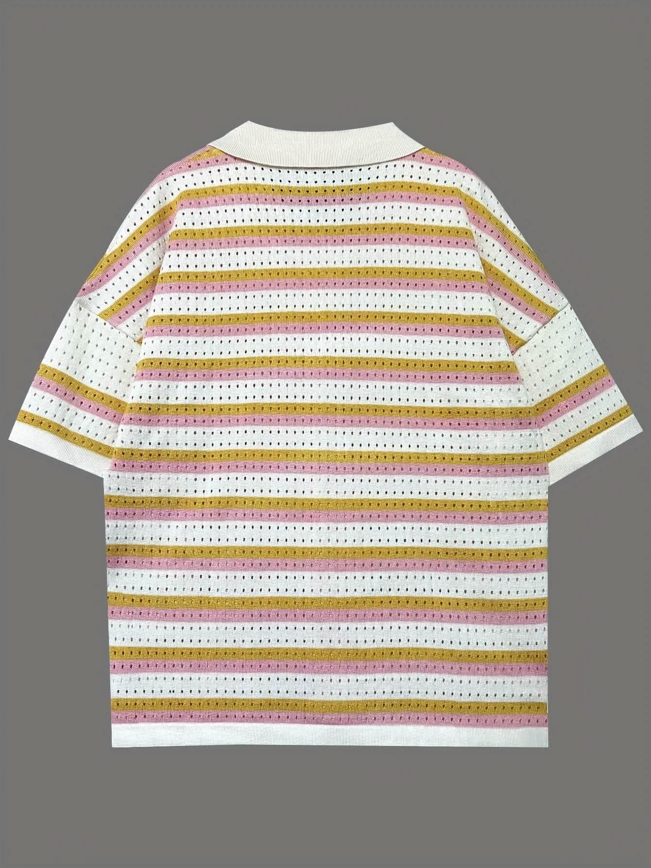Amalfi Set – Striped Button-Up Lounge Co-Ord - Divine Beauty