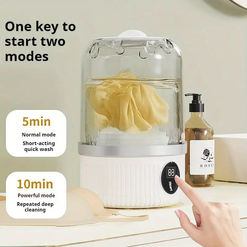 Divine Wash™ draagbare mini-wasmachine: reiniging, verzorging en gemak in één slim apparaat!