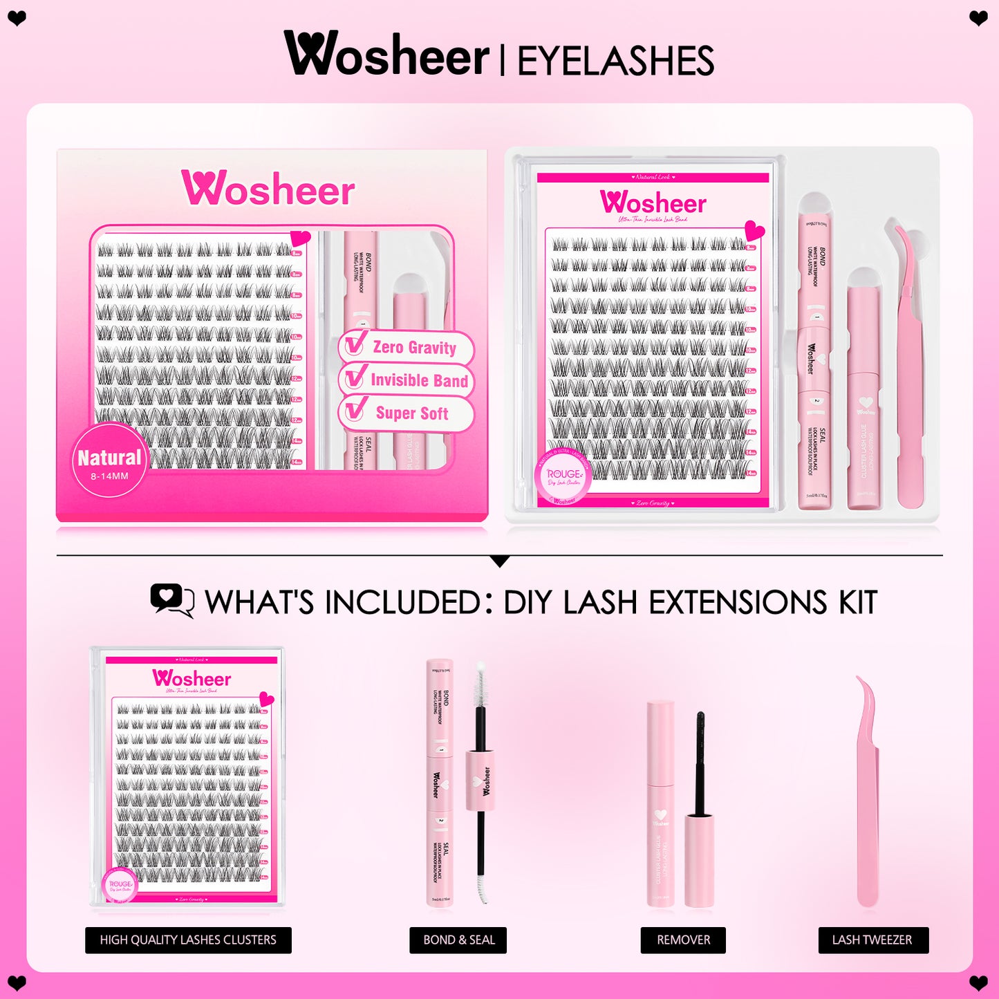 KIT DIY LASH - Lash Extensions at home - Invisible Band