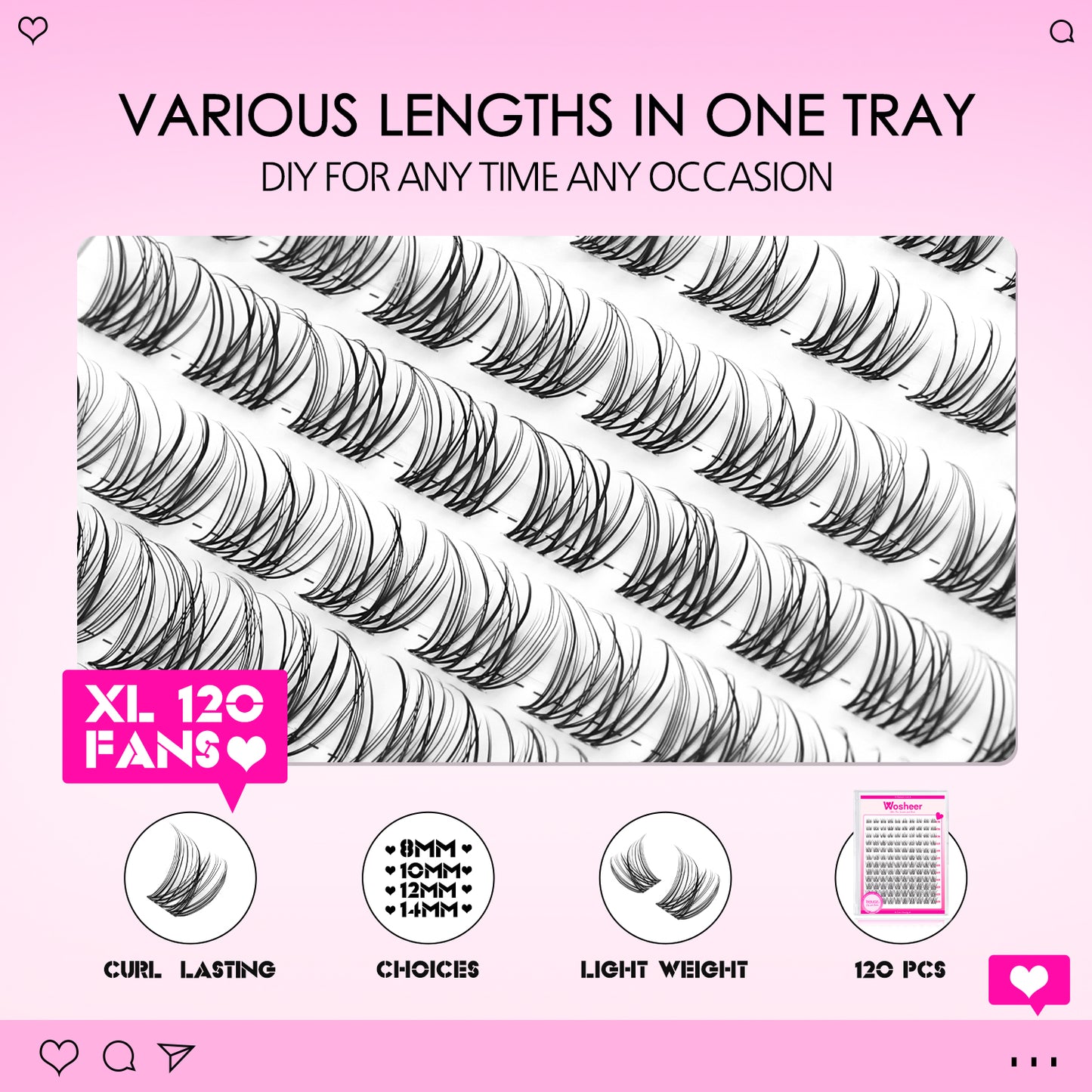 KIT DIY LASH - Lash Extensions at home - Invisible Band