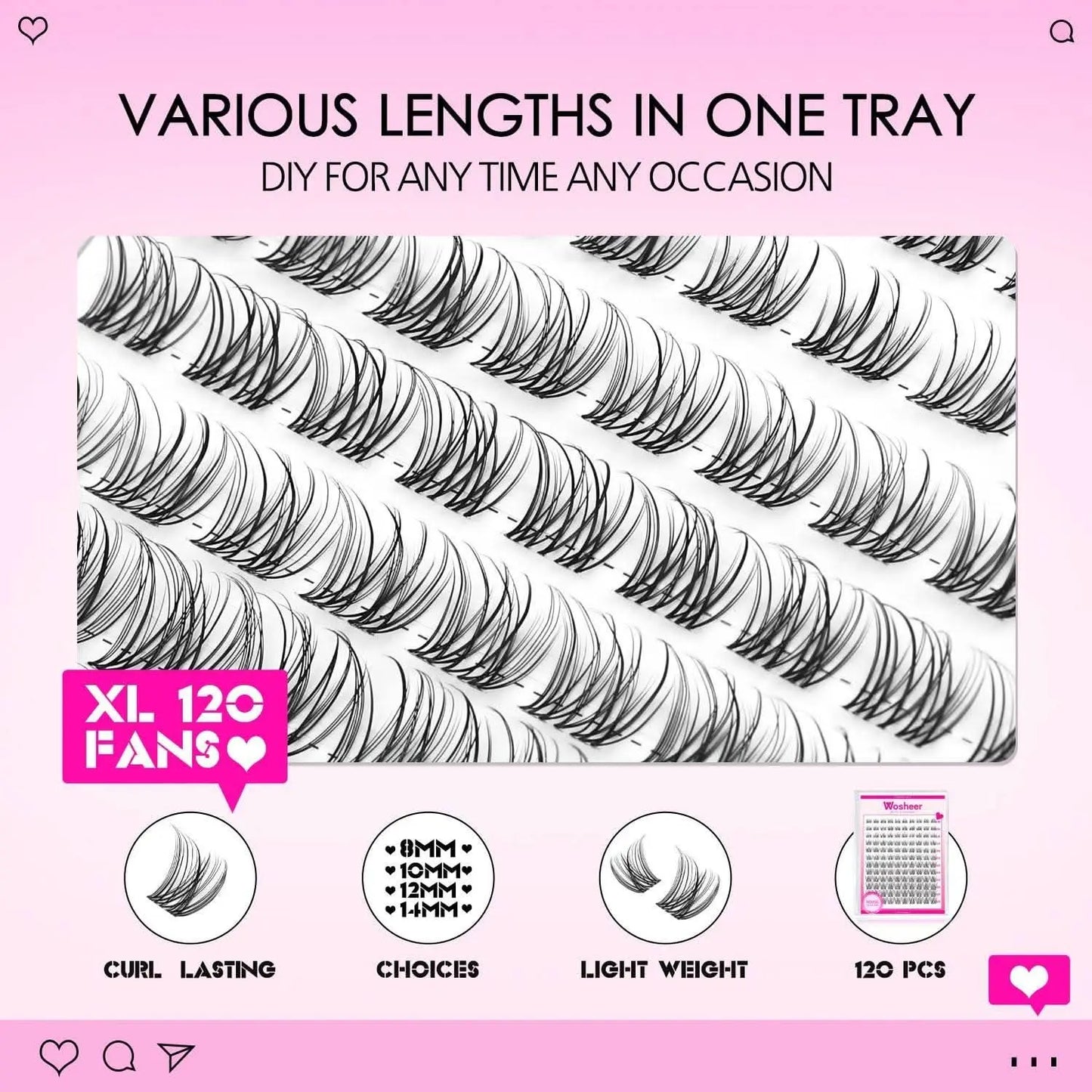 KIT DIY LASH - Lash Extensions at home - Invisible Band - Divine Beauty