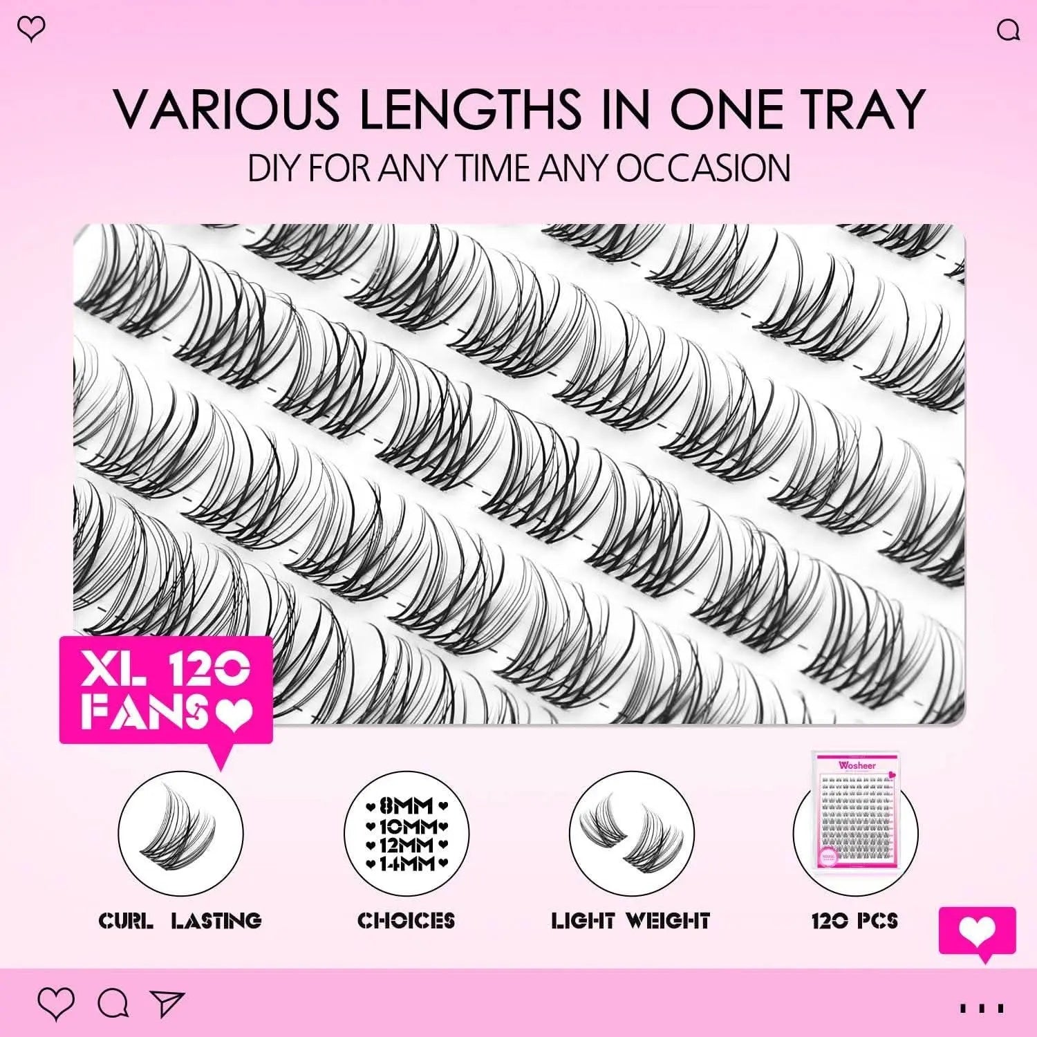 KIT DIY LASH - Lash Extensions at home - Invisible Band - Divine Beauty