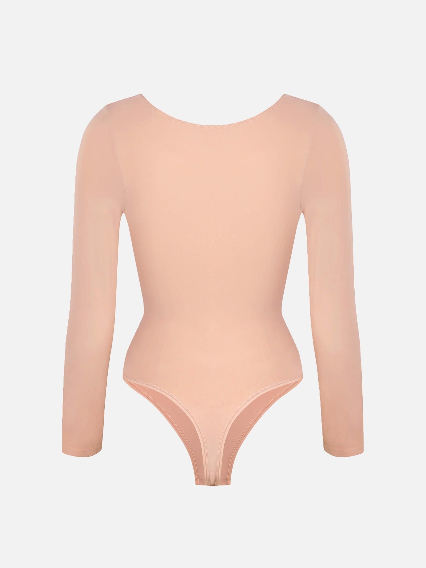 Seamless Long Sleeve Tummy Control Thong Bodysuit