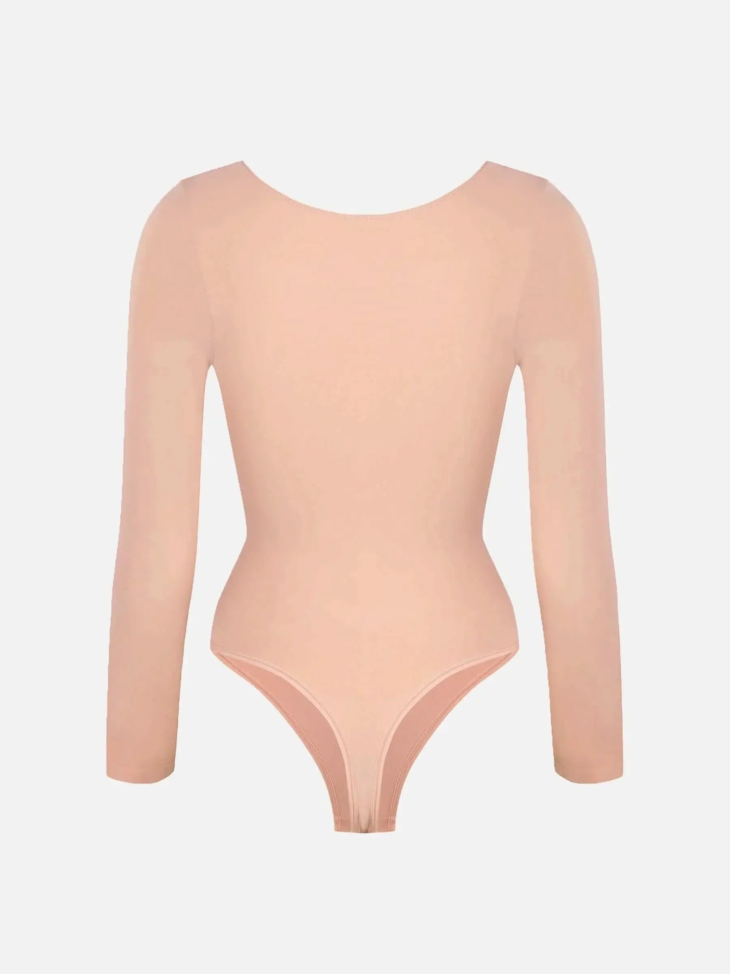 Seamless Long Sleeve Tummy Control Thong Bodysuit - Divine Beauty