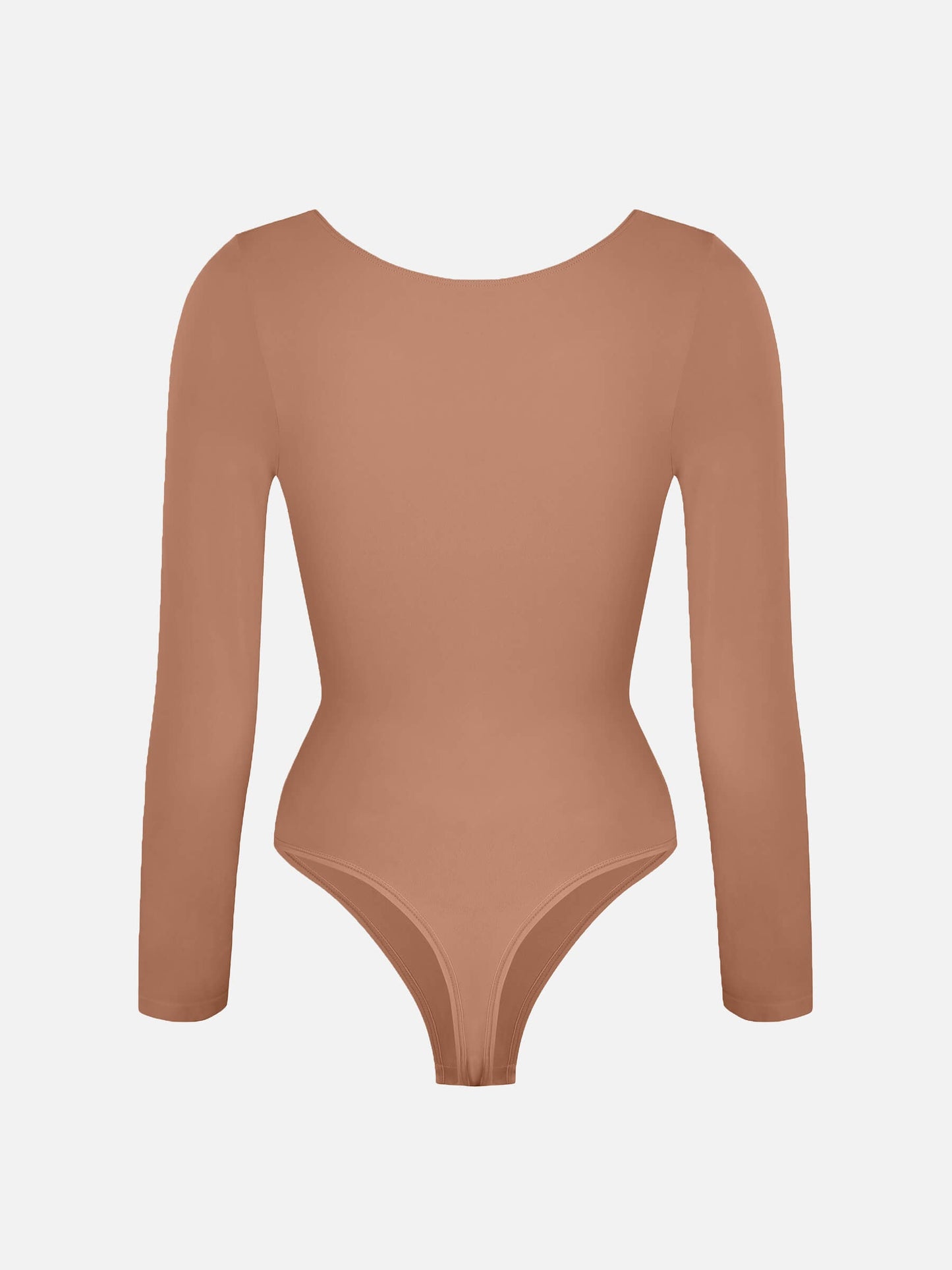 Seamless Long Sleeve Tummy Control Thong Bodysuit