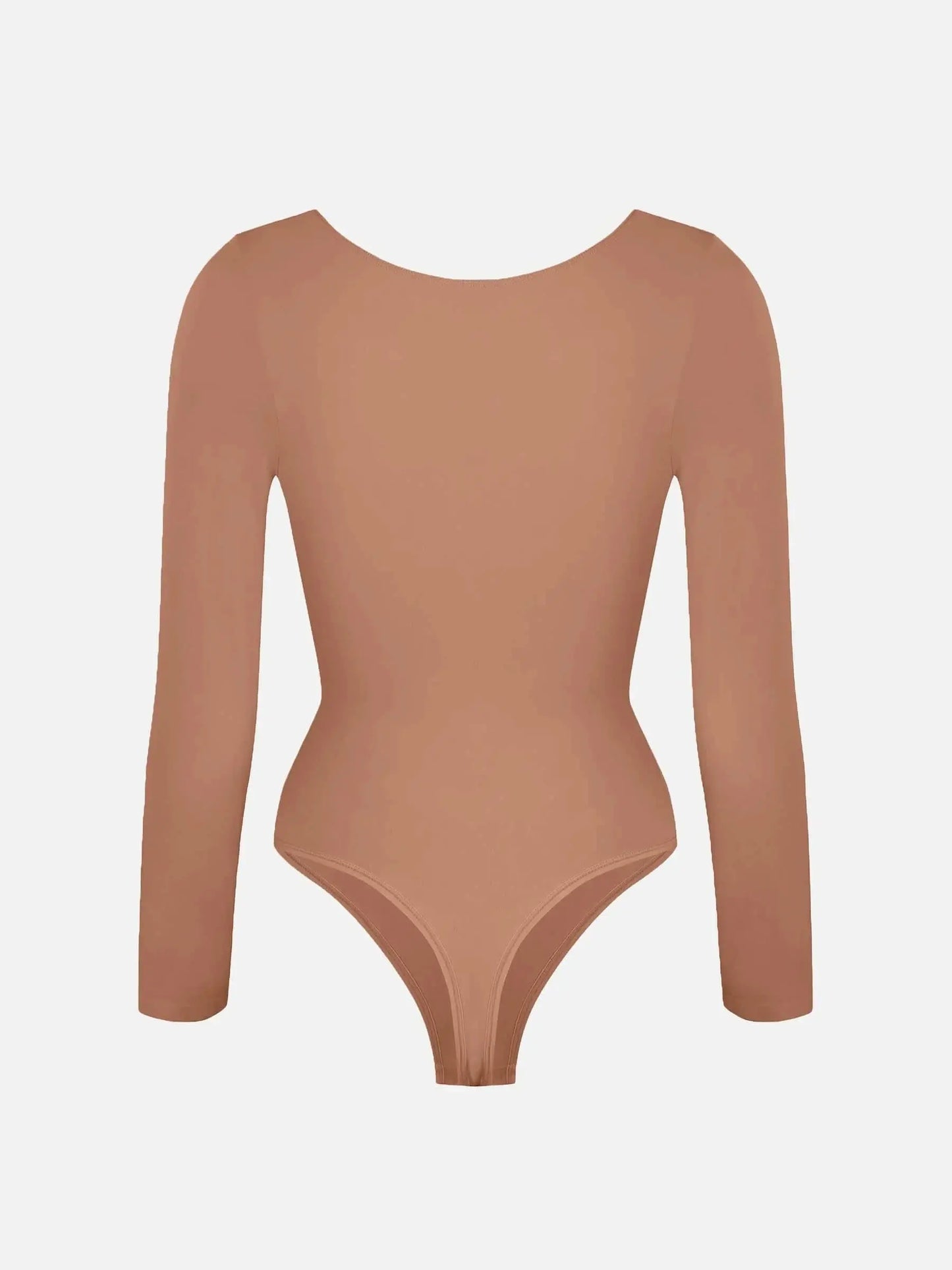 Seamless Long Sleeve Tummy Control Thong Bodysuit - Divine Beauty