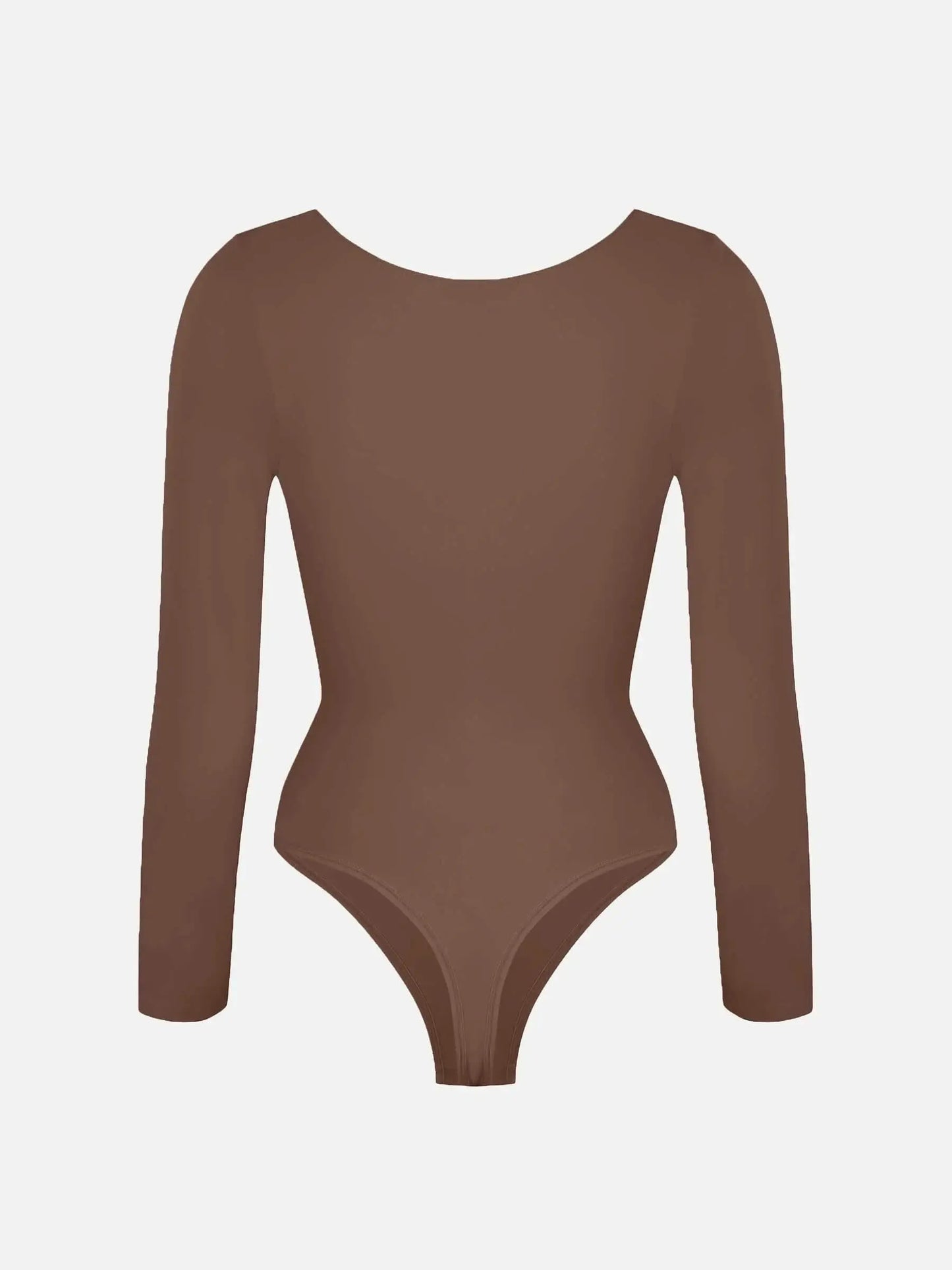 Seamless Long Sleeve Tummy Control Thong Bodysuit - Divine Beauty