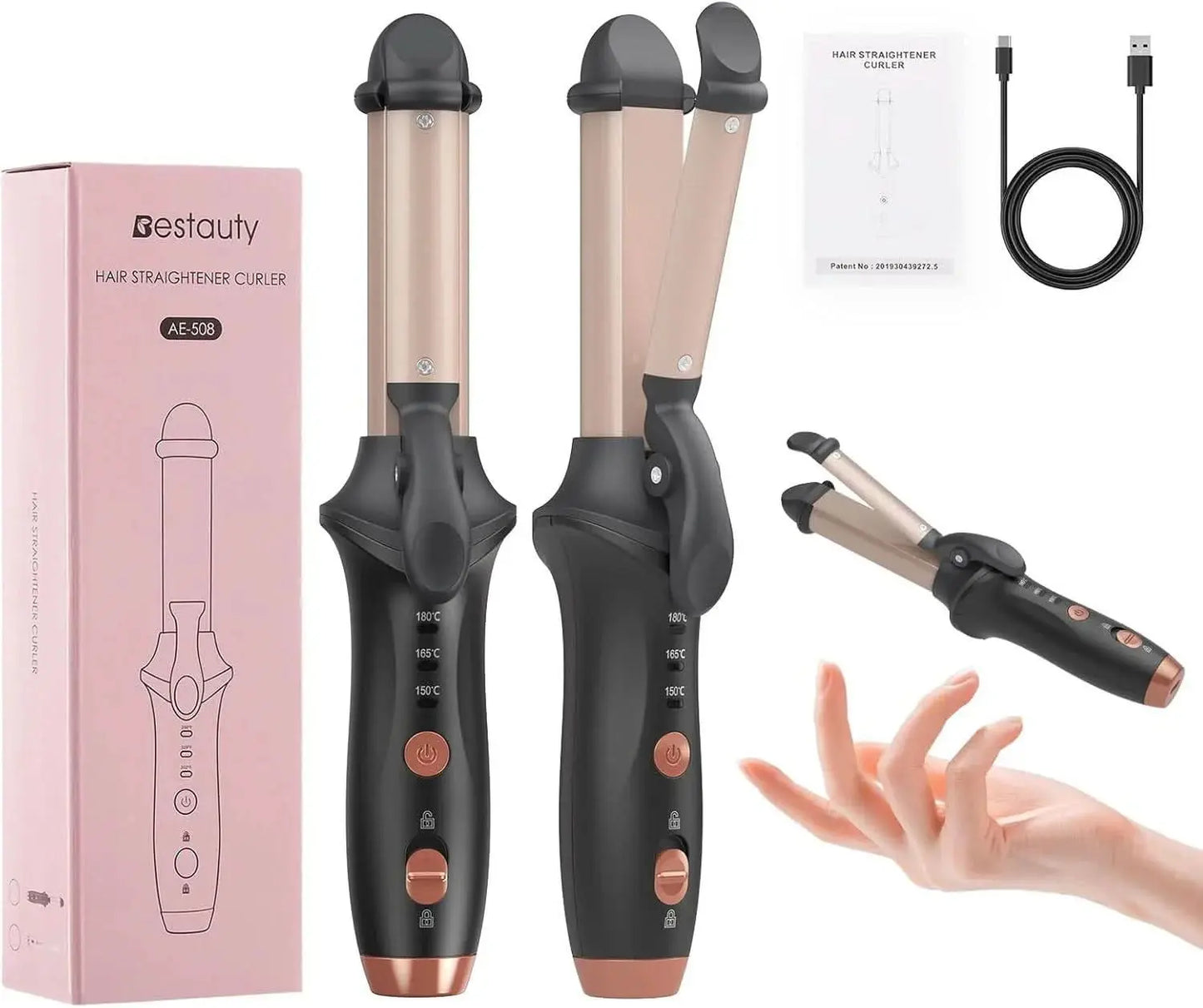 Rechargeable Cordless Hair Curler - Divine Beauty