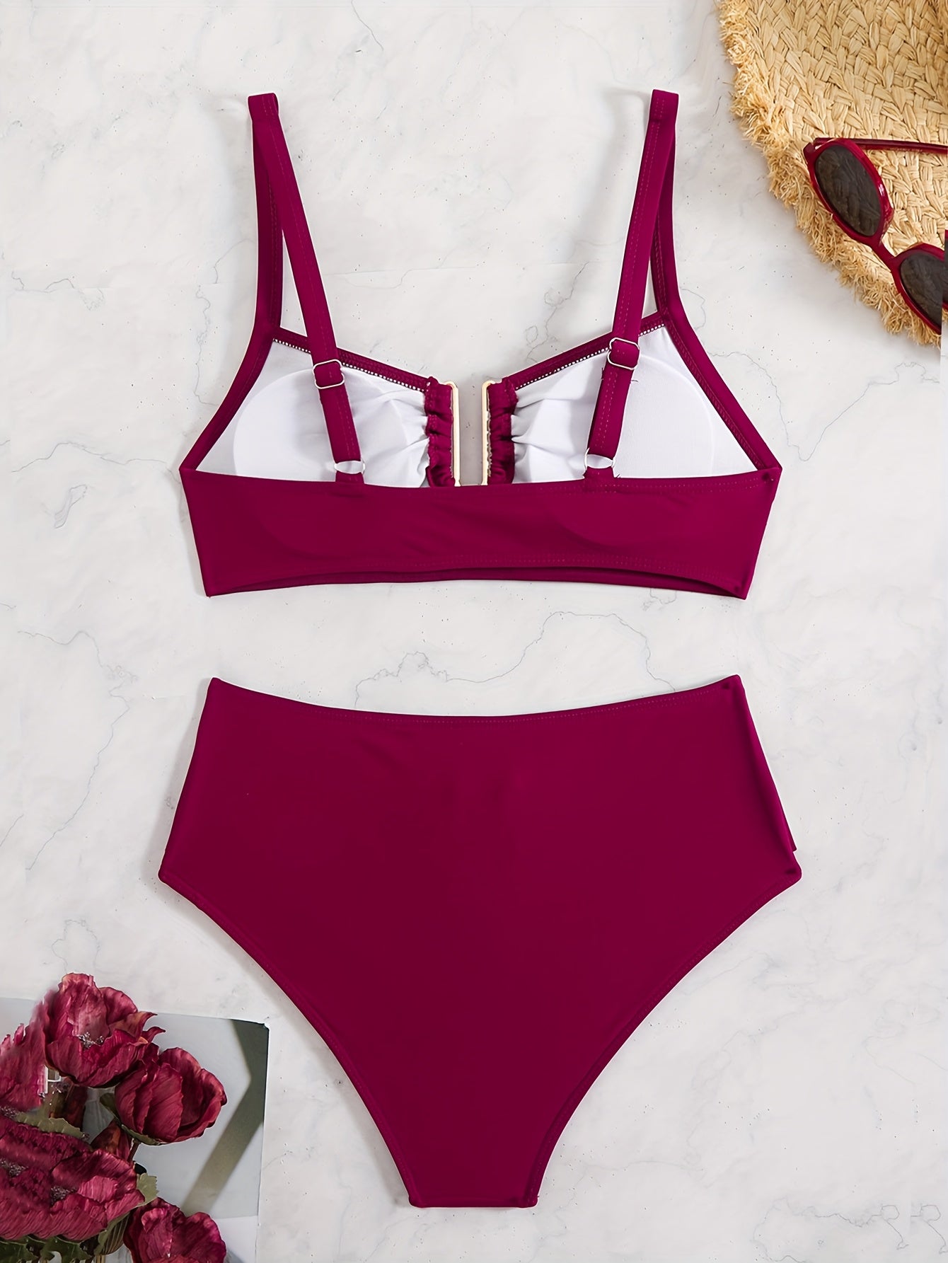 Eos Set – Monochroom strapless bikini