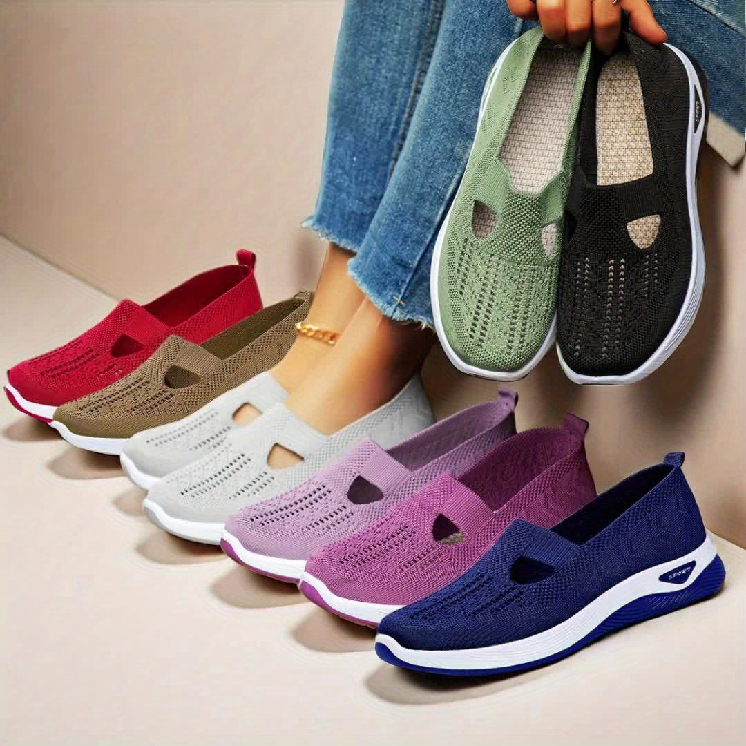 Trendy Women's Breathable Knit Sneakers