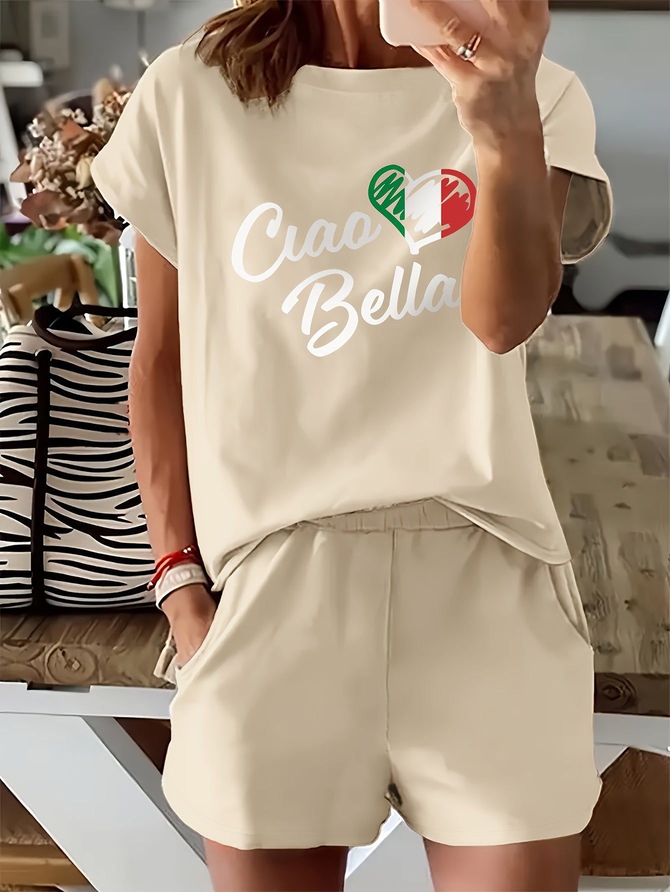Gwen – Casual tweedelige set met stadsprint