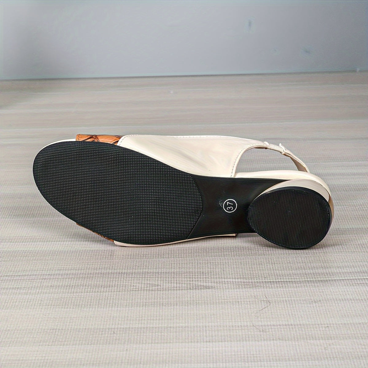 Modischer Peep Toe Slip On Casual Sommer