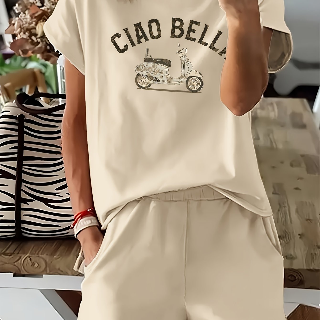 Gwen – Casual tweedelige set met stadsprint
