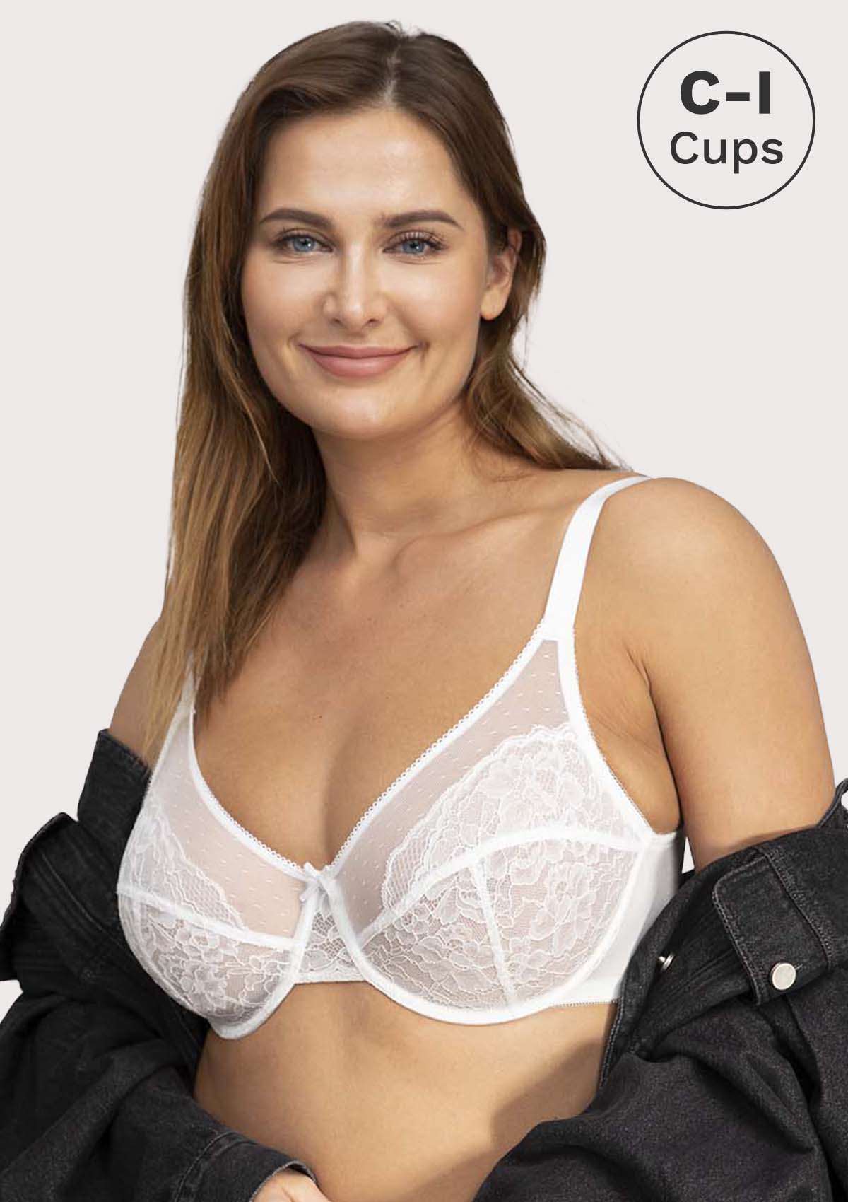 Enchante White Lace Underwire Bra