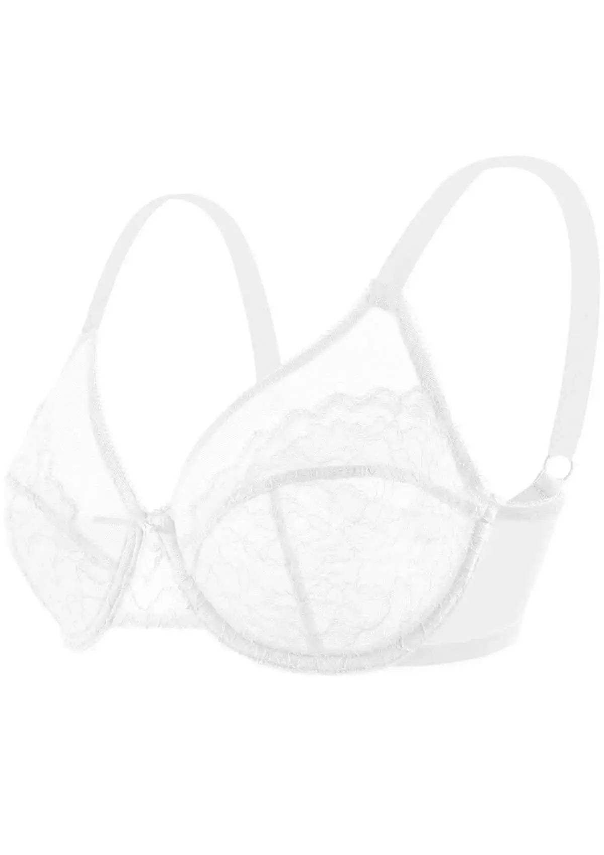 Enchante White Lace Underwire Bra - Divine Beauty
