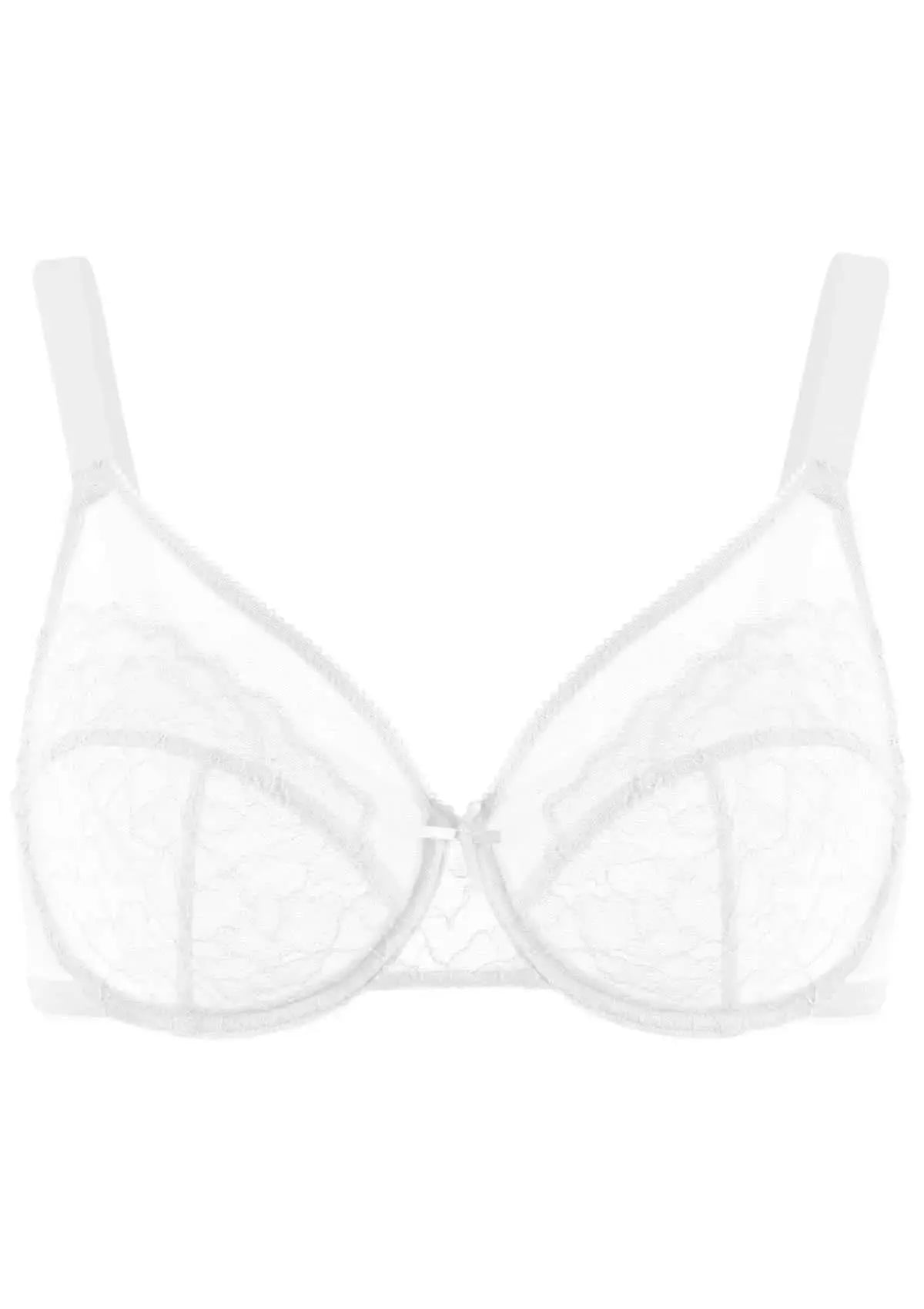 Enchante White Lace Underwire Bra - Divine Beauty