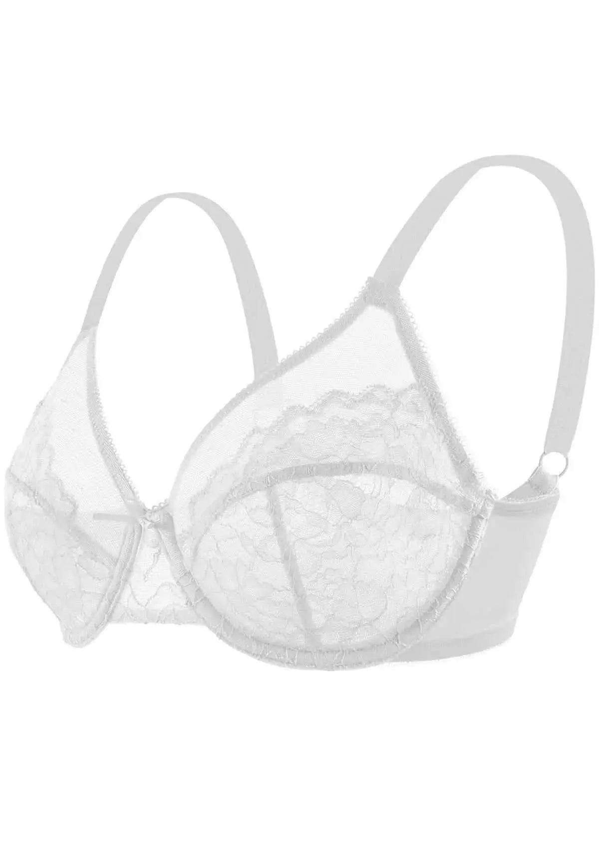 Enchante White Lace Underwire Bra - Divine Beauty