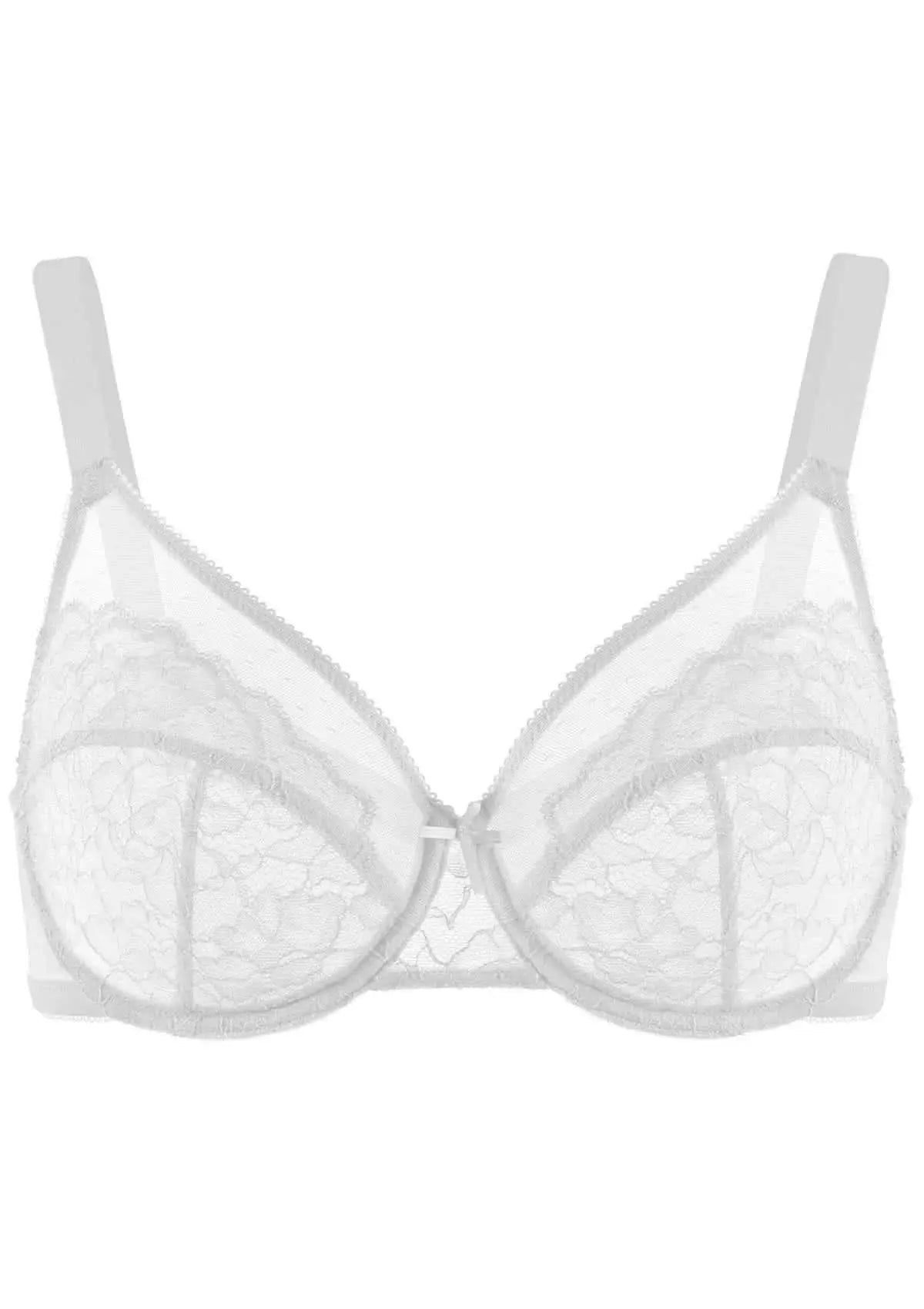 Enchante White Lace Underwire Bra - Divine Beauty