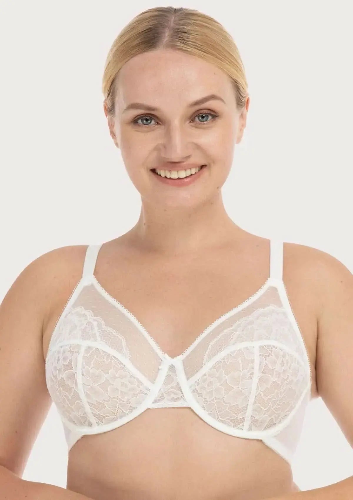 Enchante White Lace Underwire Bra - Divine Beauty