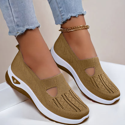 Trendy atmungsaktive Strick-Sneakers für Damen