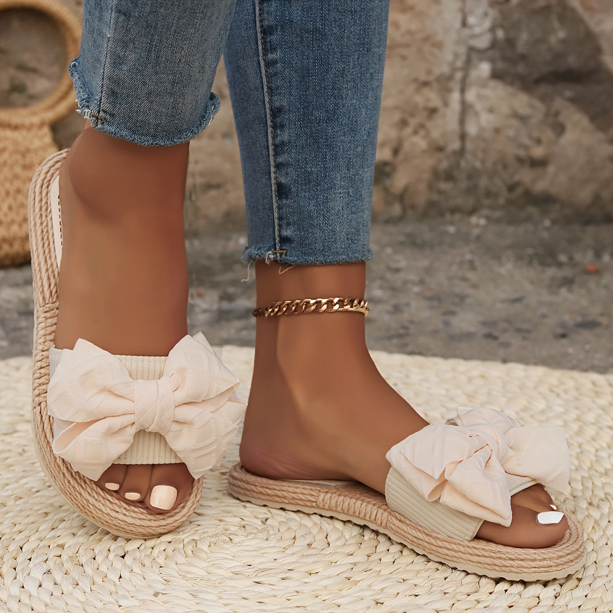 Women's Slide Sandals - Casual  Flat Summer