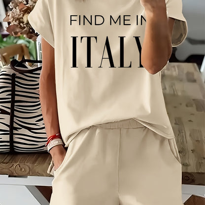 Gwen – Casual tweedelige set met stadsprint