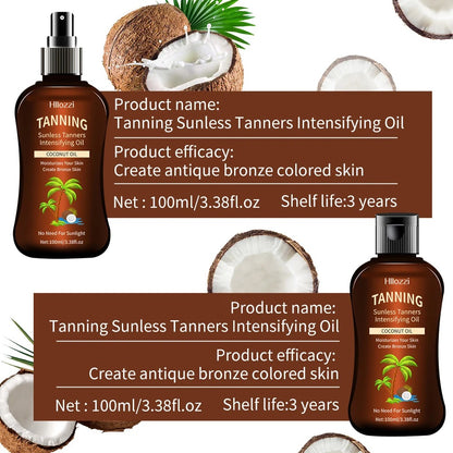 Set van kokosbruiningsoliespray en flipfles (2 stuks)
