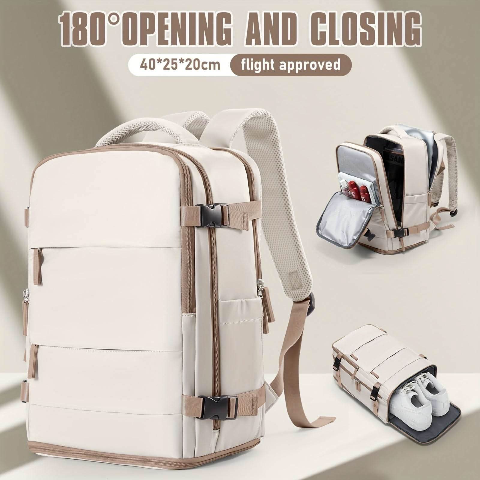 Ryanair Cabin Bags 40x20x25 Underseat Cabin Bag New Easyjet Carry On Travel Backpack Cabin Size Rucksack, Hand Luggage Bag Backpack Casual Daypack School Bag Fit 35.56 cm Laptop - Divine Beauty