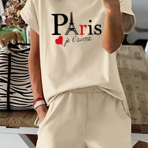 Gwen – Casual tweedelige set met stadsprint