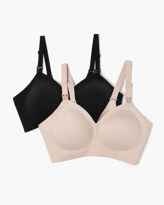 SMOOTH - Ultra Soft & Omni Maternity Nursing Bra (2 Pack) - Divine Beauty