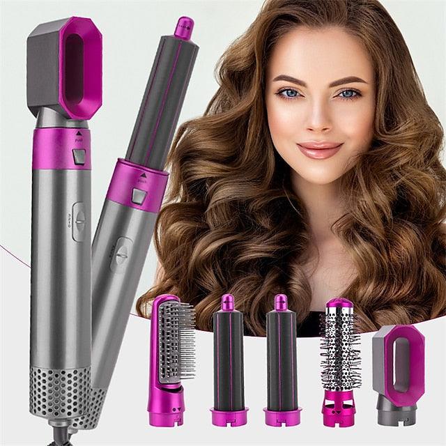 5 in 1 Brush (Dries, Straightens, Curls, Shapes and Curls) - Divine Beauty