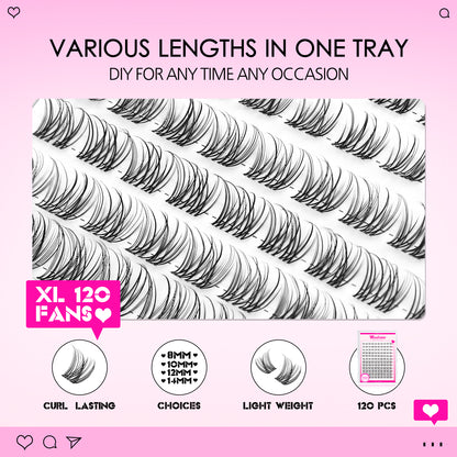 KIT DIY LASH - Lash Extensions at home  - Invisible Band