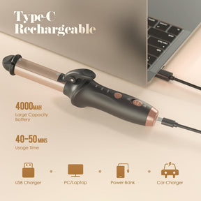 Rechargeable Cordless Hair Curler