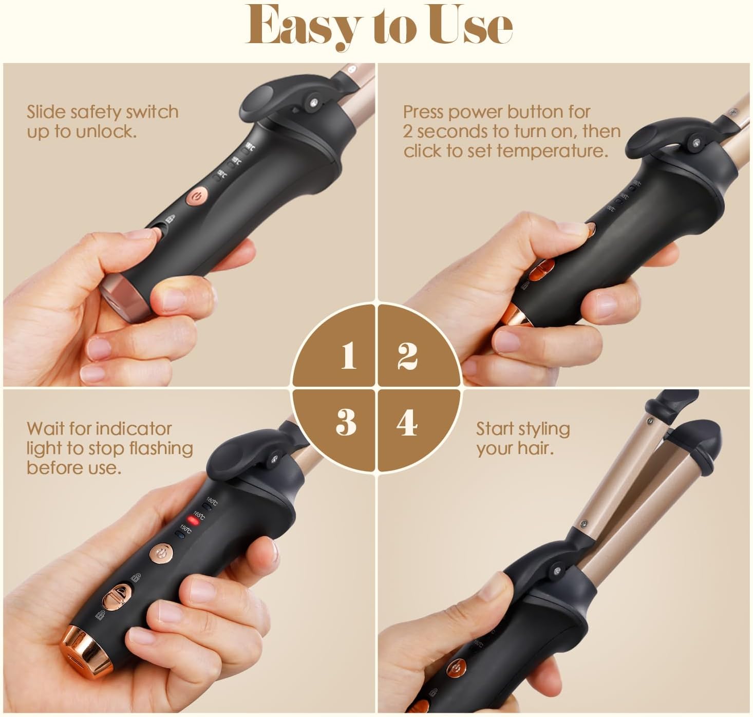 Rechargeable Cordless Hair Curler