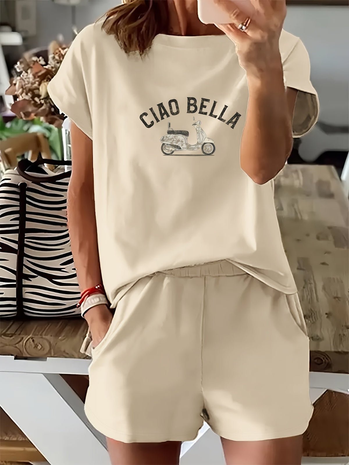 Gwen – City Print Casual Two-Piece Set