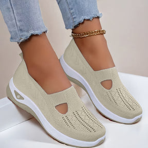 Trendy Women's Breathable Knit Sneakers