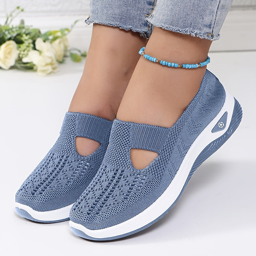 Trendy Women's Breathable Knit Sneakers