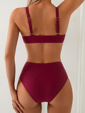 Eos Set – Monochroom strapless bikini
