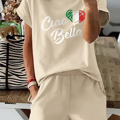 Gwen – Casual tweedelige set met stadsprint