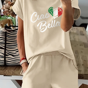 Gwen – Casual tweedelige set met stadsprint