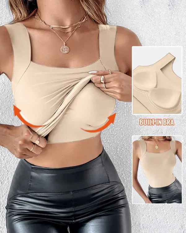 🔥U-hals shapewear met ingebouwde bh-tank
