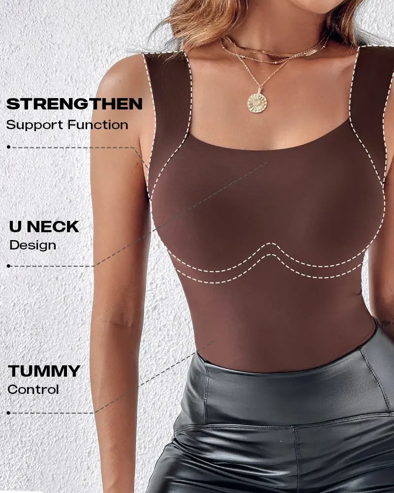 🔥U-hals shapewear met ingebouwde bh-tank